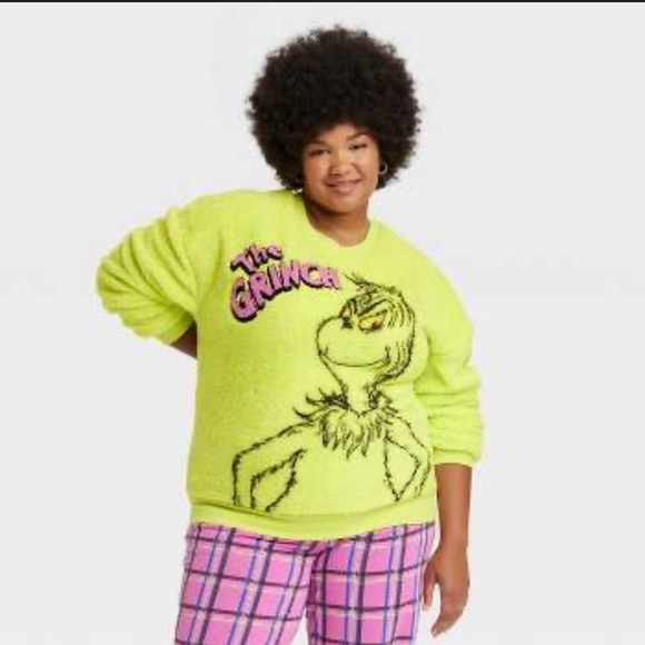NWOT: Dr. Seuss -The Grinch Cozy Sweatshirt - Picture 1 of 5